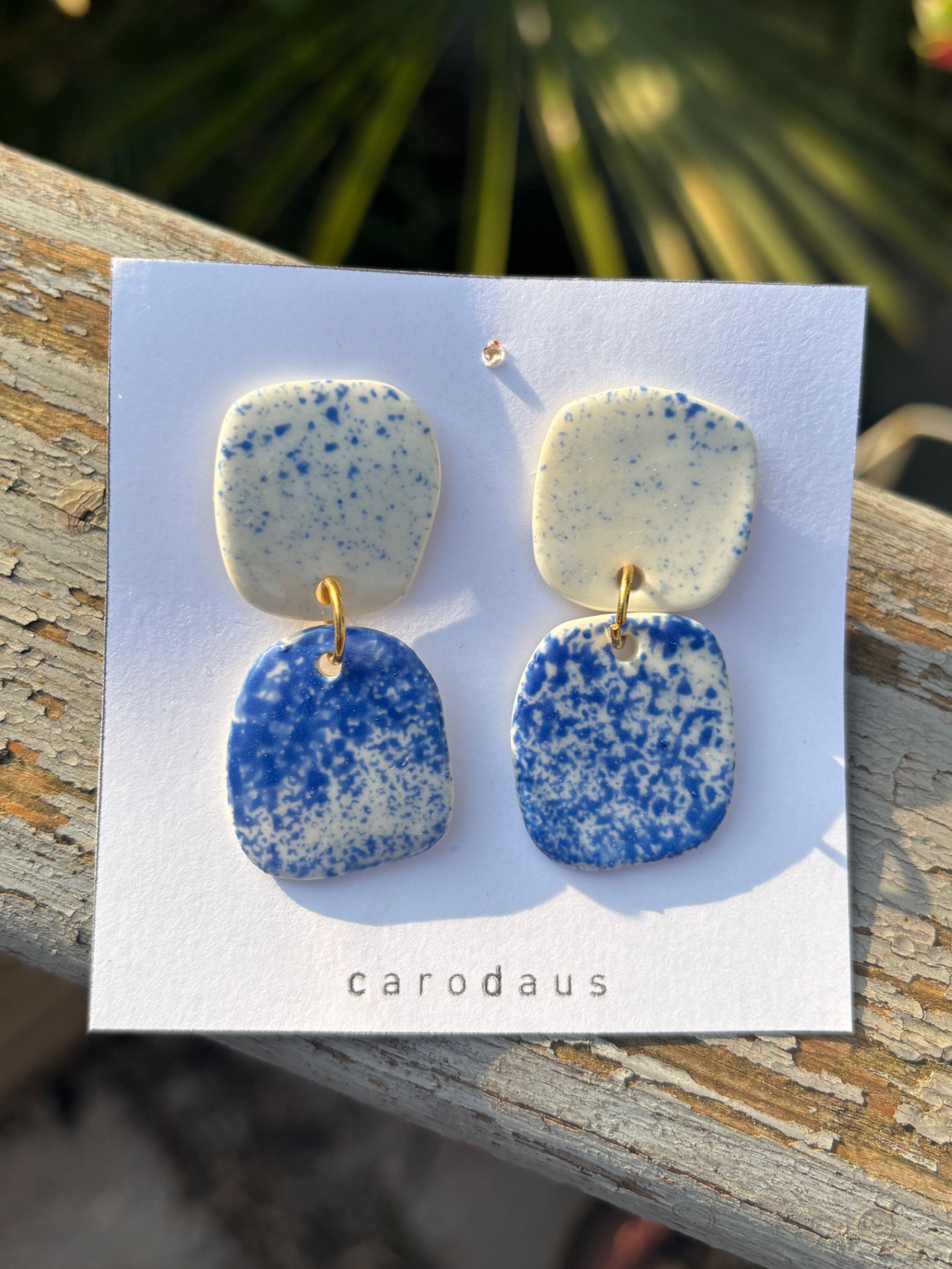 Twins bleu moucheté