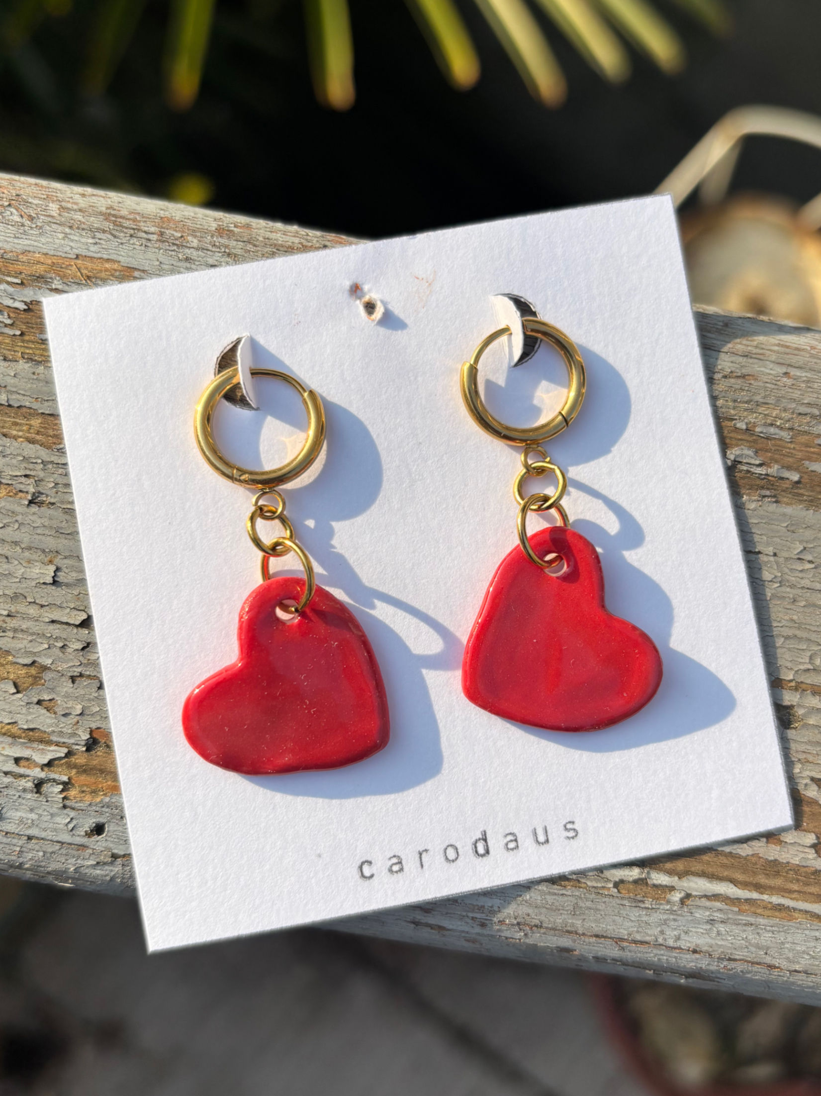 coeur rouge - pendante