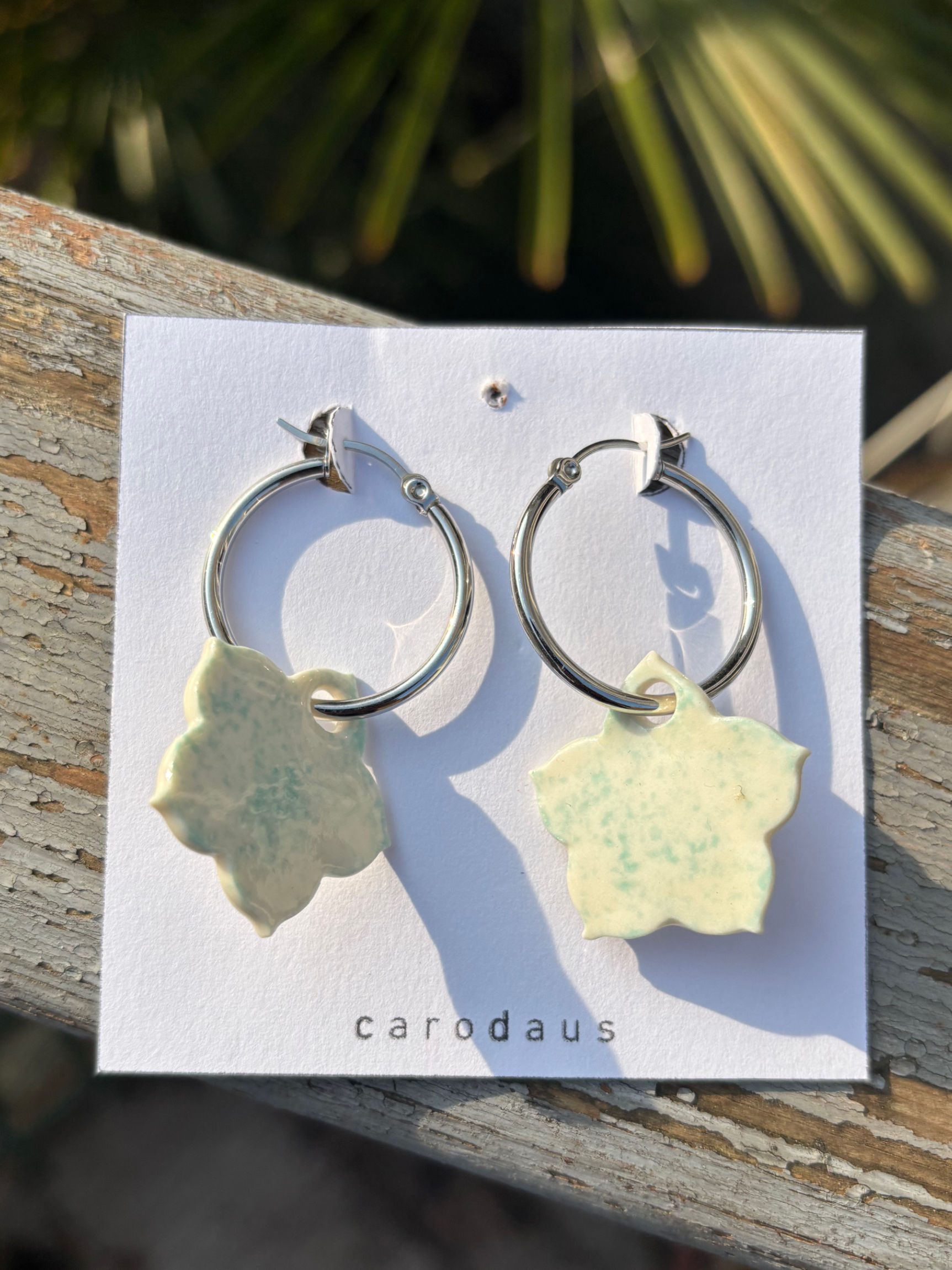 sakura turquoise - créole argentée