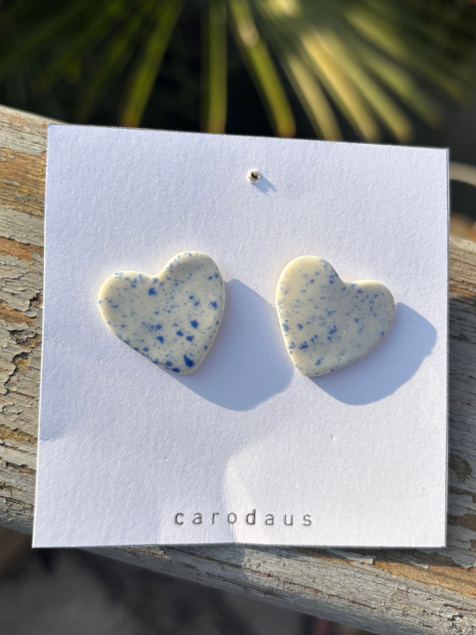 coeur bleu moucheté 2