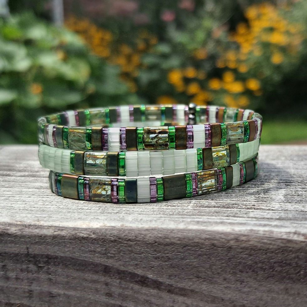 Thumbnail: Give Me Forest Tila Bracelet Stack
