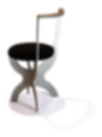 X-CHAIR Aluminium brossé et BoisLargeur : 9 cm Hauteur : 29 cm Epaisseur : 6 mm Poids : 220 gr