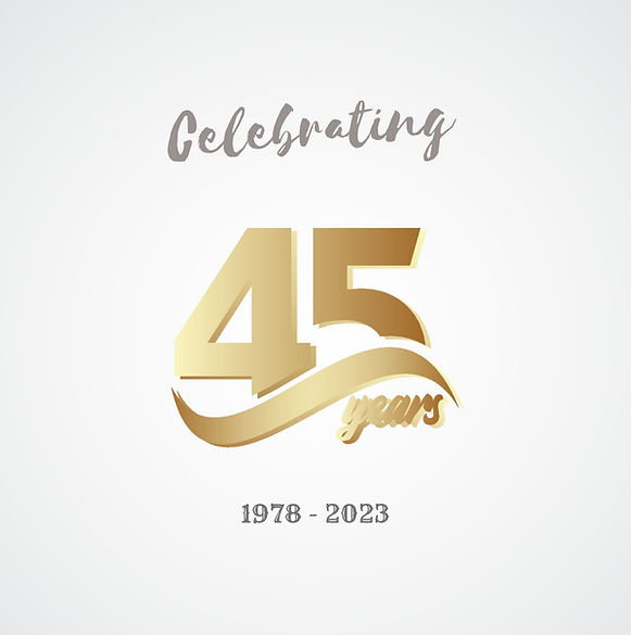 45 years logo