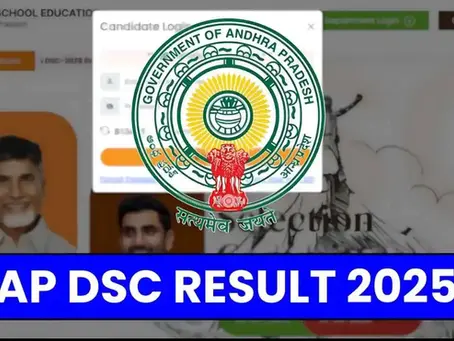 AP DSC Results 2025 Out - Check Scorecard & Merit List Now