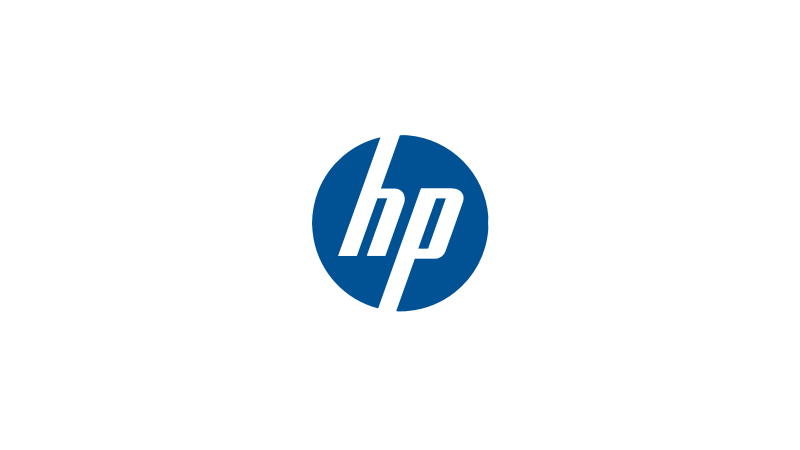 Blue "hp" logo on a white background, featuring stylized lowercase letters inside a circle, conveying a clean and modern aesthetic.