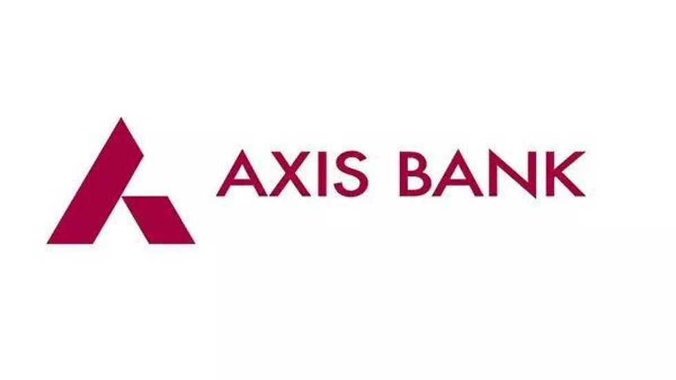 Axis Bank logo with a maroon stylized "A" icon on the left and "AXIS BANK" text on the right against a white background.