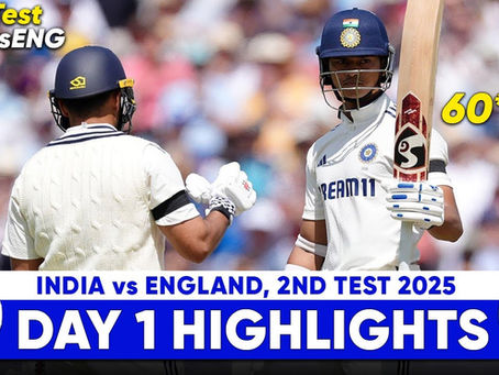 India vs England 2nd Test 2025 – Edgbaston Day 1 Highlights & Insights
