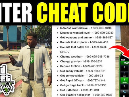 GTA 5 Cheat Codes 2025 | Full List for PC, PS5, Xbox