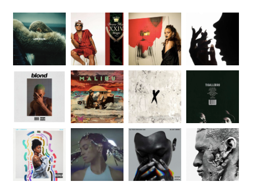 Top 10 Pop/Rock/R&B Albums of 2016