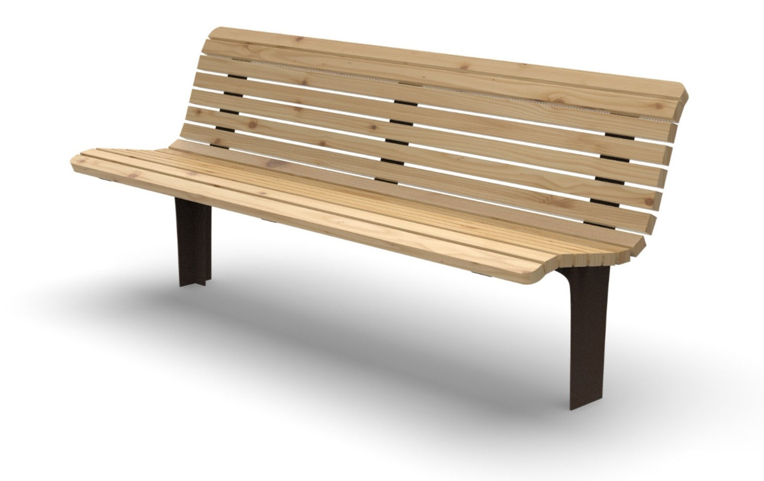 LOVIISA Puistonpenkki selkänojalla