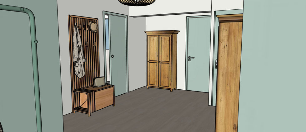 Entrée zone professionnelle - 3D
