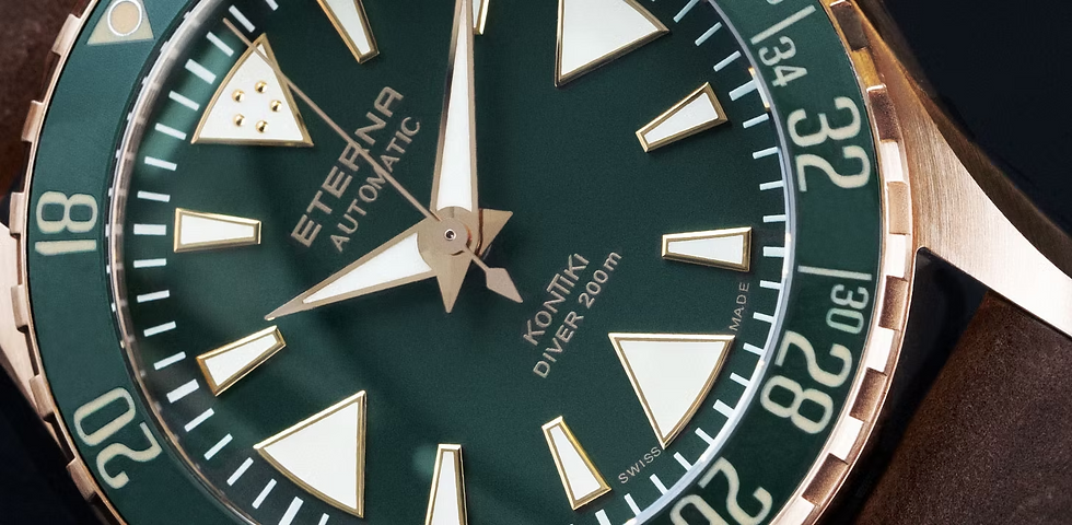 Eterna KonTiKi dial with bronze case and details