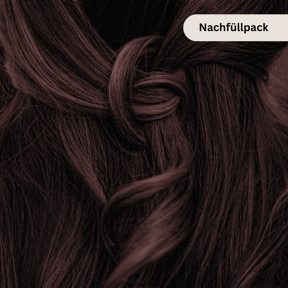 Profi-Pflanzenhaarfarbe kühles dunkles Mahagony-Schwarz "cool deep mahagony blac