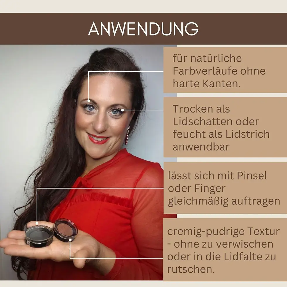 Miniaturbild: Lidschatten Schwarz einzeln "Smokey Eyes" - zertifizierte Naturkosmetik