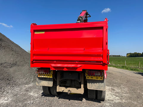 Flatbed truck after being blast cleaned