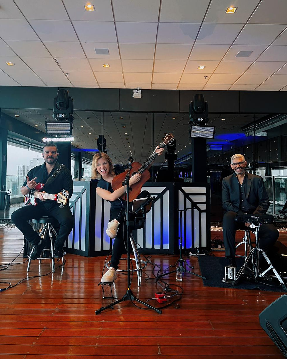 Tamara Angel no evento do Banco do Brasil