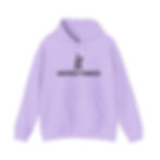 Mockup of lilac FLoS® Inspired Thinker™ hoodie – front view