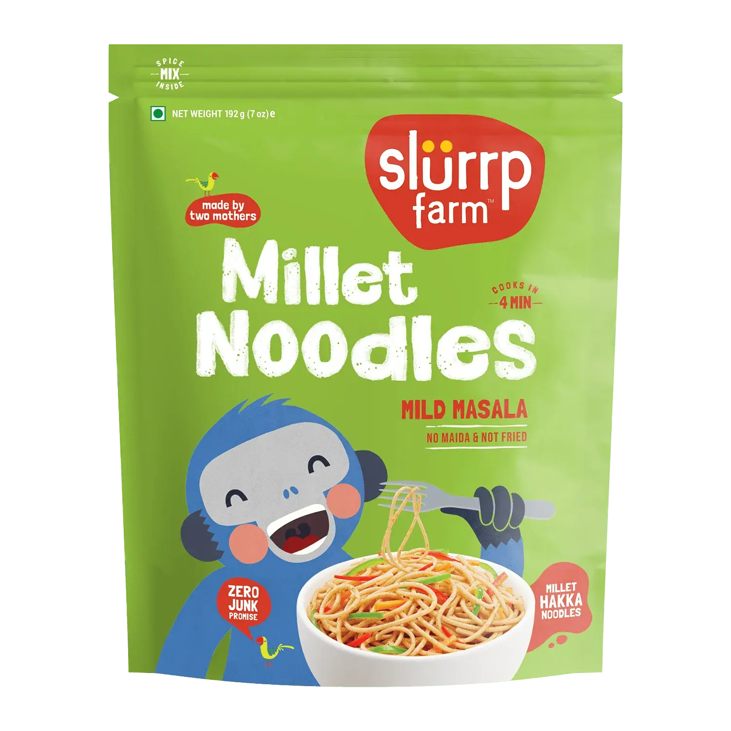 Slurrp Farm Millet Noodles - Mild Masala 192G