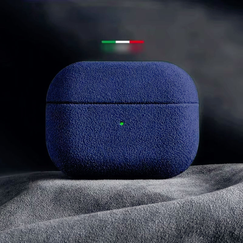 Miniaturbild: Italian Suede Leather Case For Airpods Pro 2 For Airpods Pro 3 Airpods 4 3 Case 