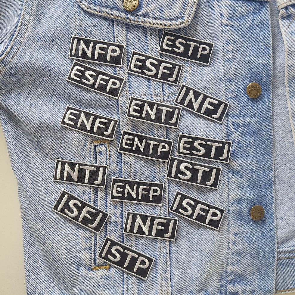 Tipos de Personalidade MBTI (Introversão) - Patche Bordado com Termocolante
