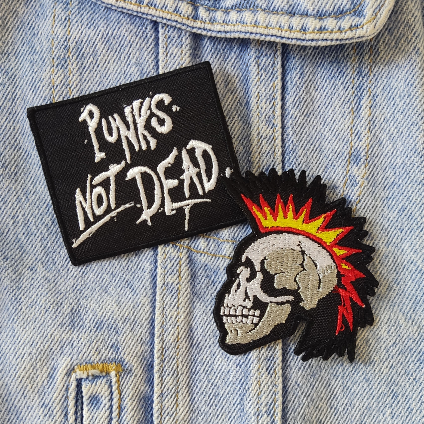 Punks - Patche Bordado com Termocolante