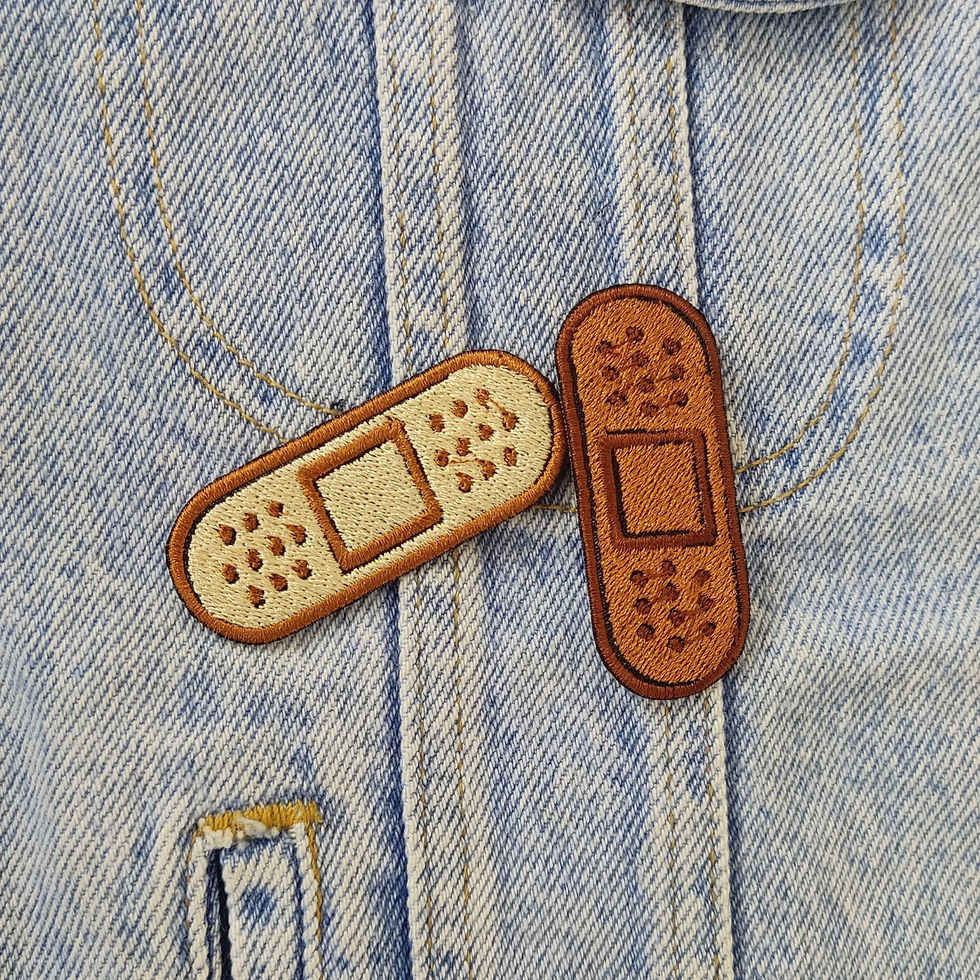 Curativo Band-Aid - Patche Bordado com Termocolante