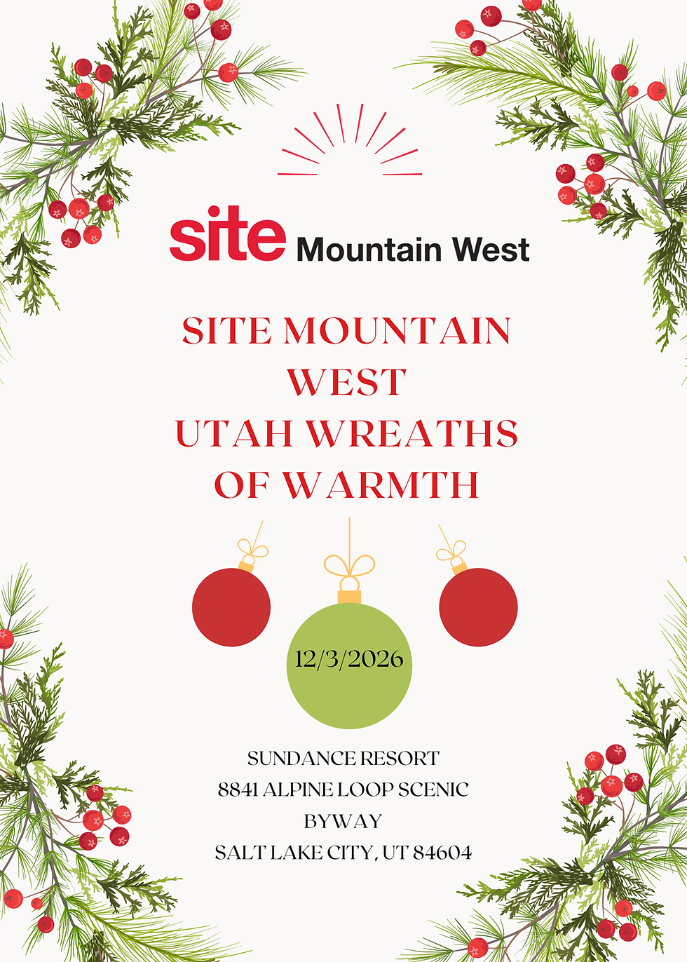 SITE Mountain West - UT Wreaths of Warmth