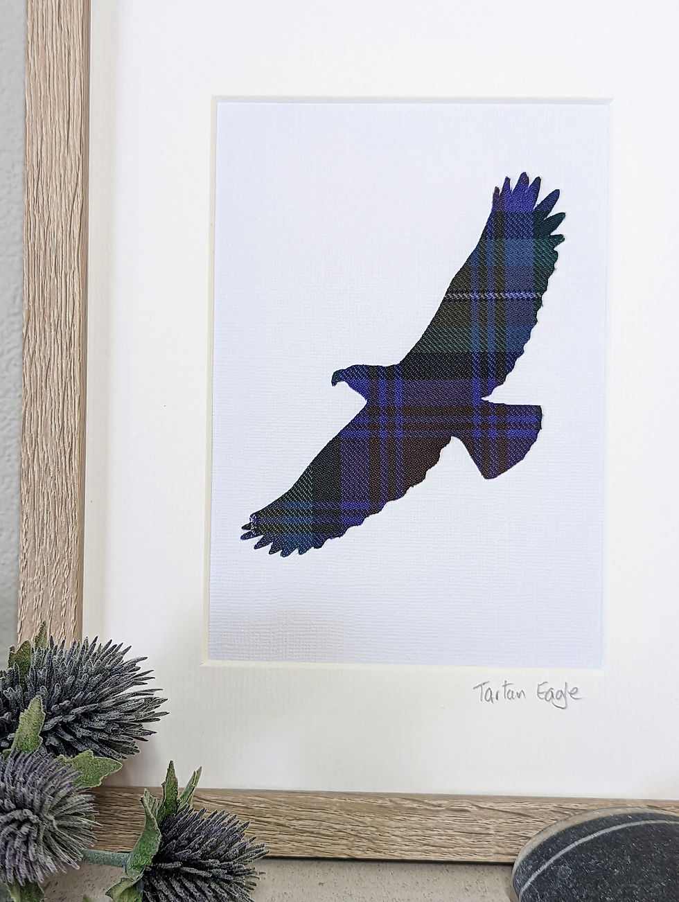 Thumbnail: Tartan Eagle - small mounted picture