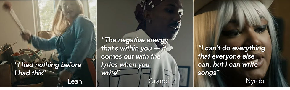 Quotes from the three young people features in the Rescue the Roots film