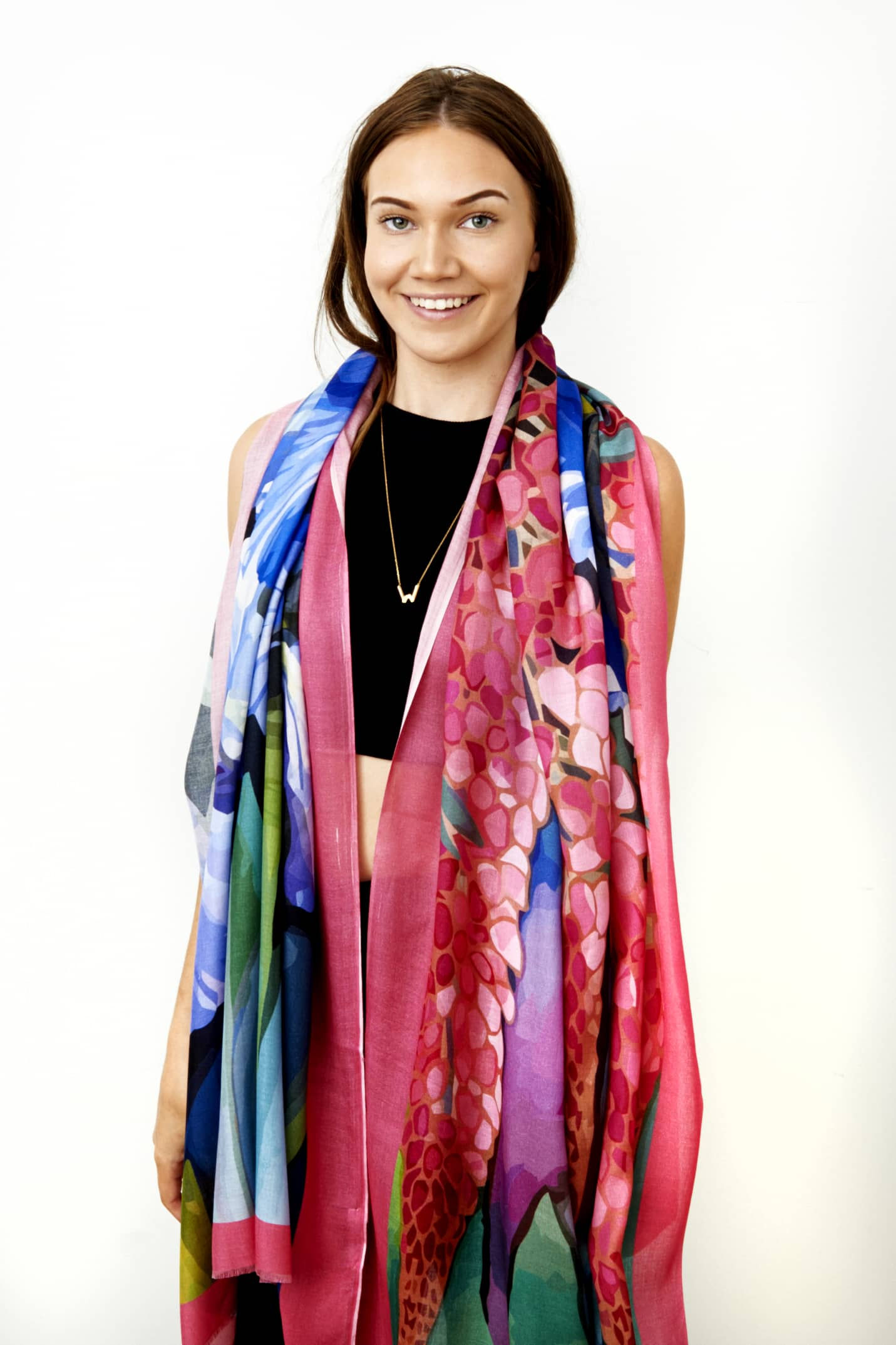 Lupins & Iris in 2 sizes 70cmx180cm & 96cmx200cm