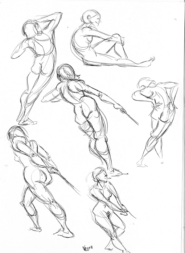 life drawing gestures
