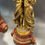 Thumbnail: Garniture De Cheminée En Bronze Doré Et Marbre Rouge