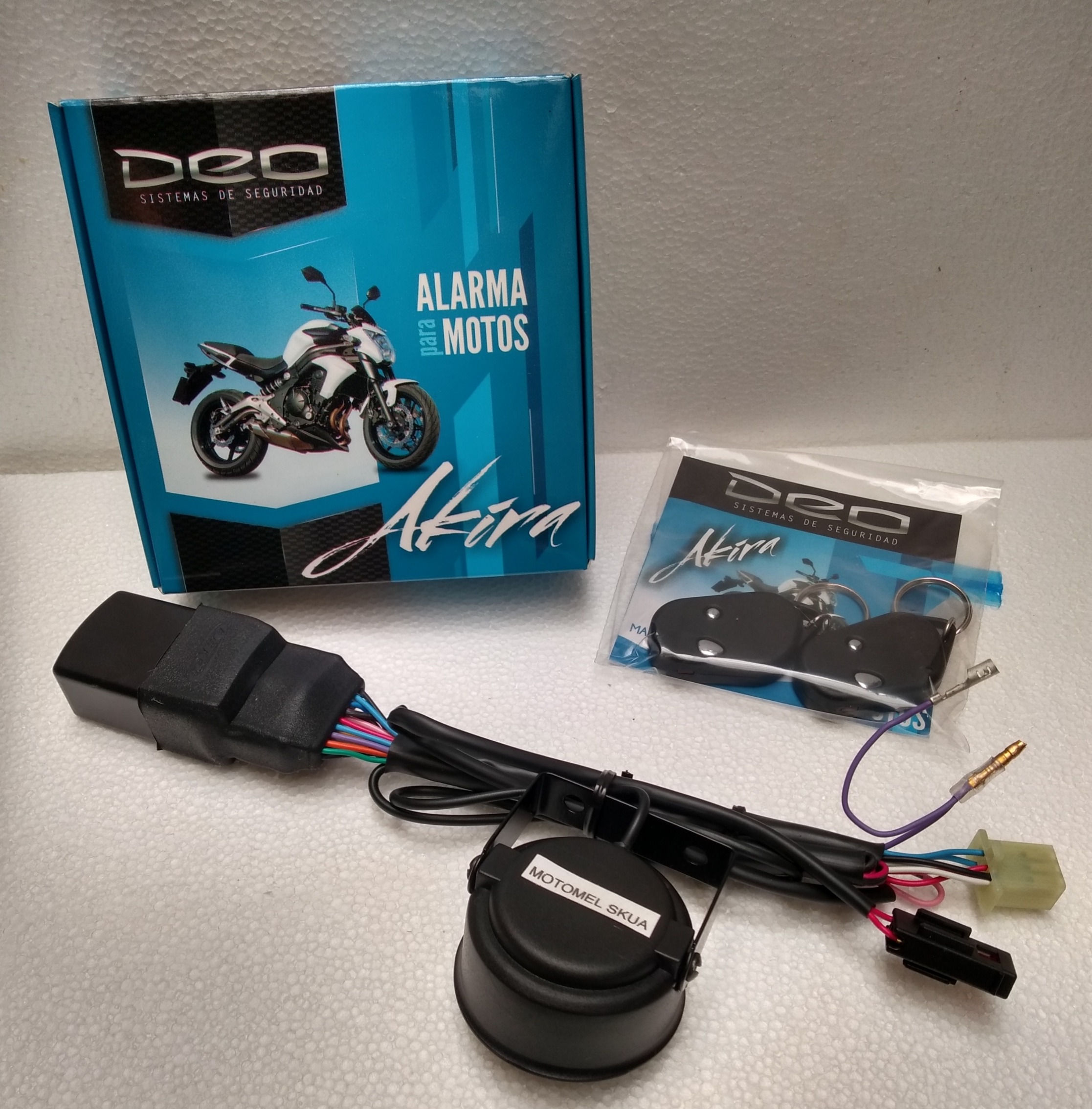 ALARMA PARA MOTO  KTM DUKE con mazo y ficha específico . DEO AKIRA