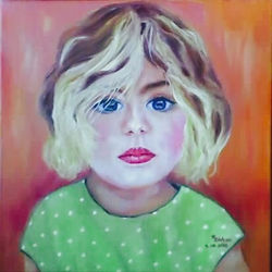 The little girl