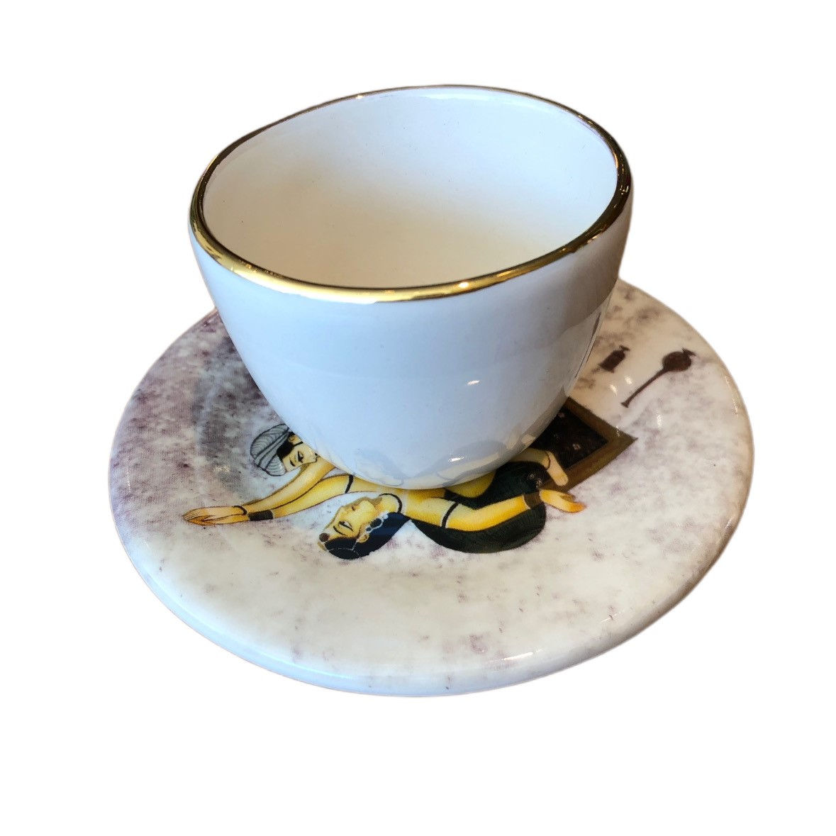 Xícaras com pires Coleção Kama Sutra