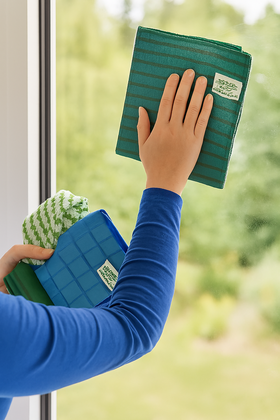 Bambou-Brillante - Ensemble Bambou spécial vitres, Lavage, Séchage et Polissage