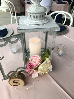 White Distressed Lantern