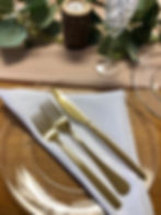 Gold flatware