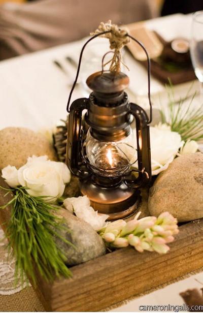 bronze oil lantern