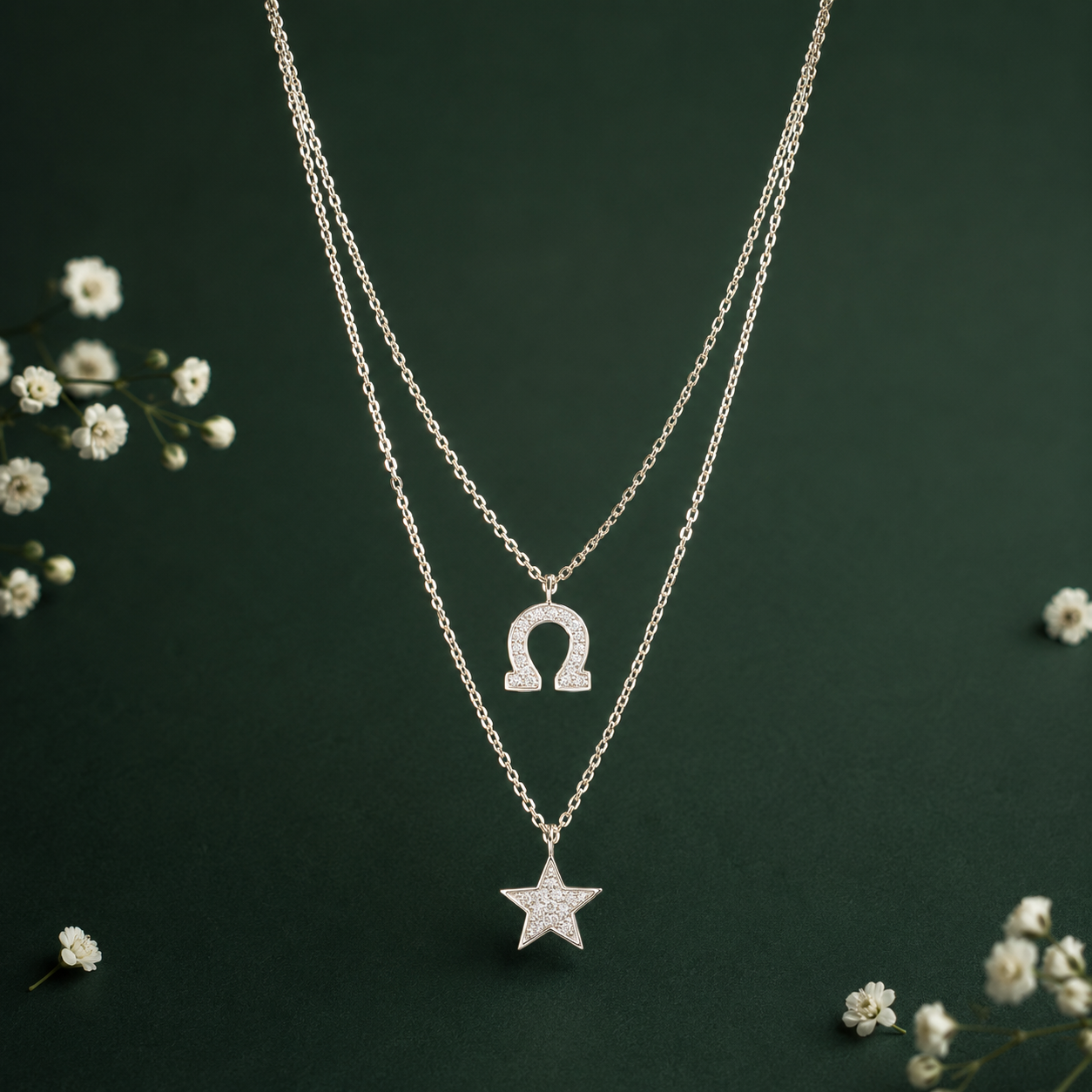 Layered Star Women’s Chain Pendant