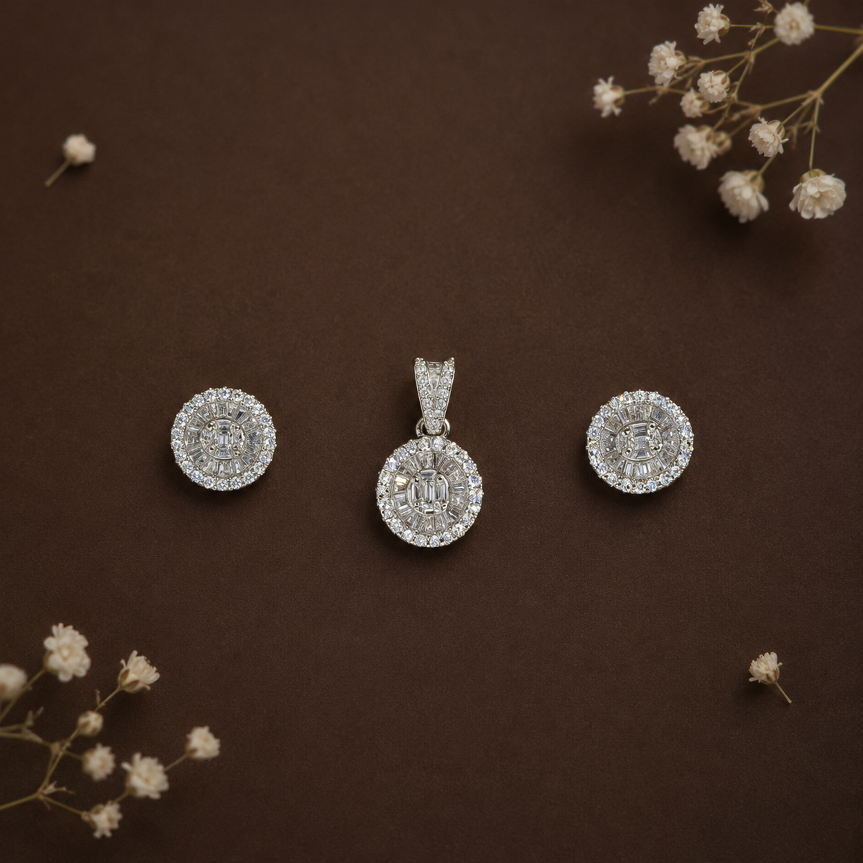Women Pendant Set Simple Small