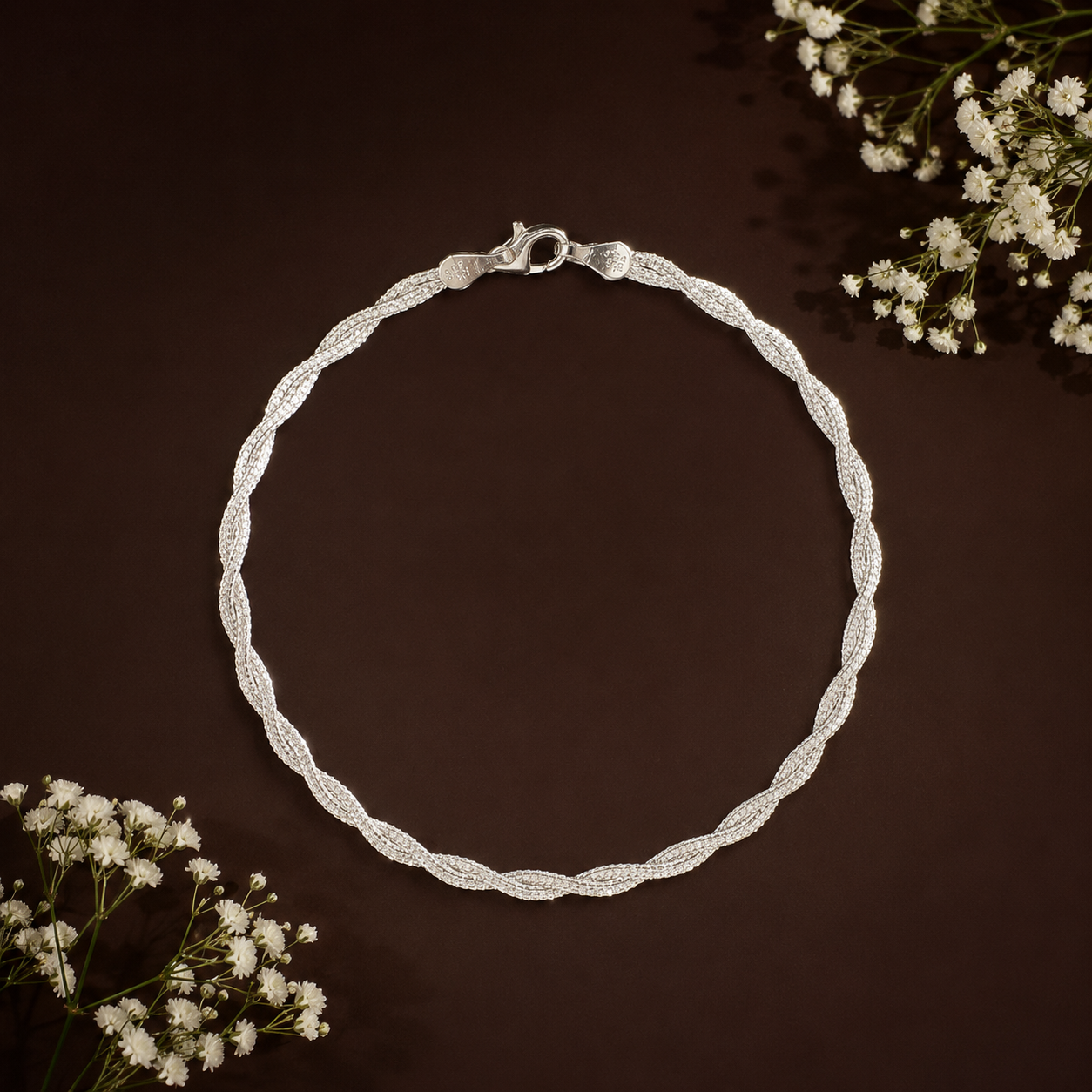 Twisted Rope Chain Women’s Anklet