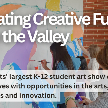 Massachusetts students painting at arts in the valley