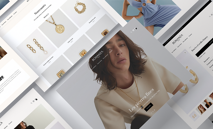 Webdesign Shopify pour marque de bijoux