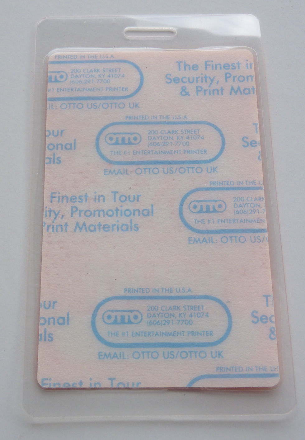 Thumbnail: New Orleans Heritage Fair 1988 PRODUCTION KREWE  Backstage Pass Laminatee