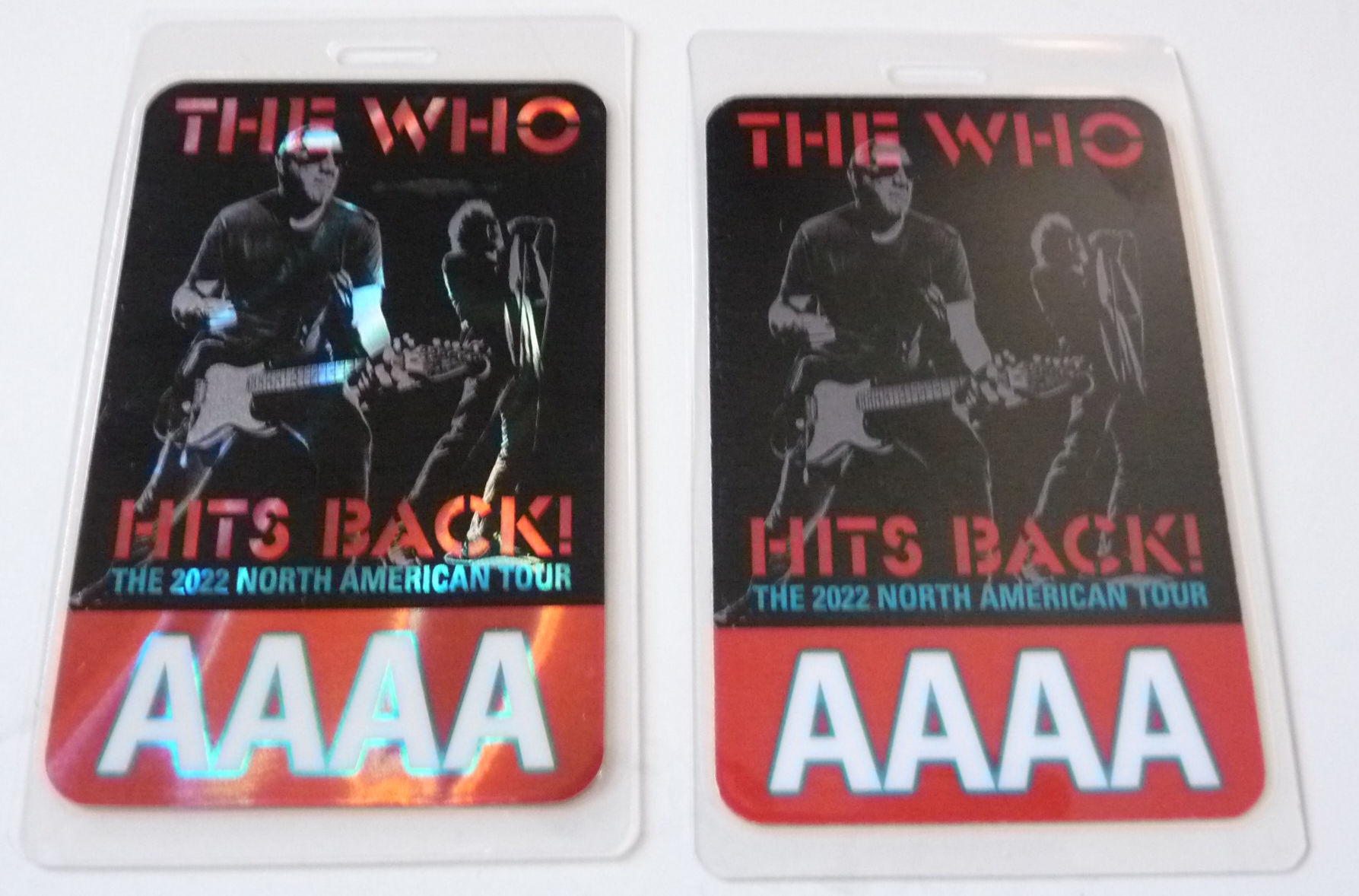 The Who Hits Back 2022 Concert Tour Backstage AAAA Pass Laminate D16