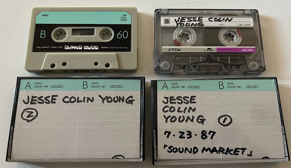 2 Jesse Colin Young 7/23/87 Interviews Journalist Cassettes Tapes