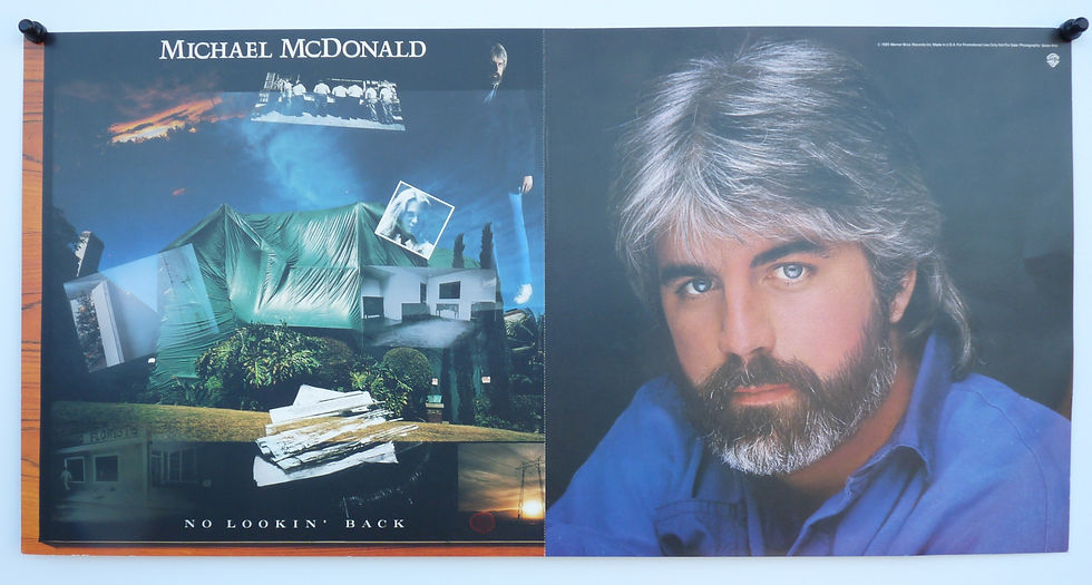 Michael McDonald No Looking Back 1985 12x24 Promo Record Store Poster Flat