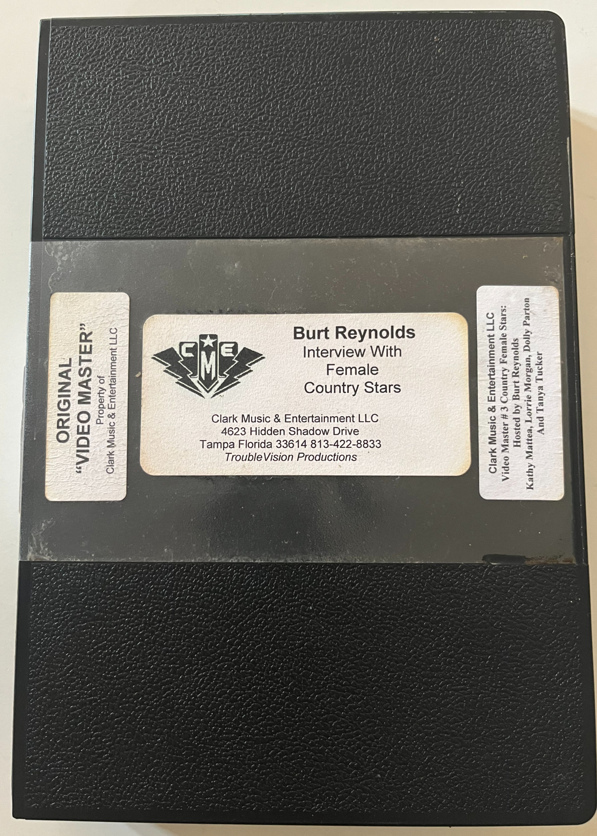 Burt Reynolds Original Video Master Interviews Tape Dolly Parton Tanya Tucker