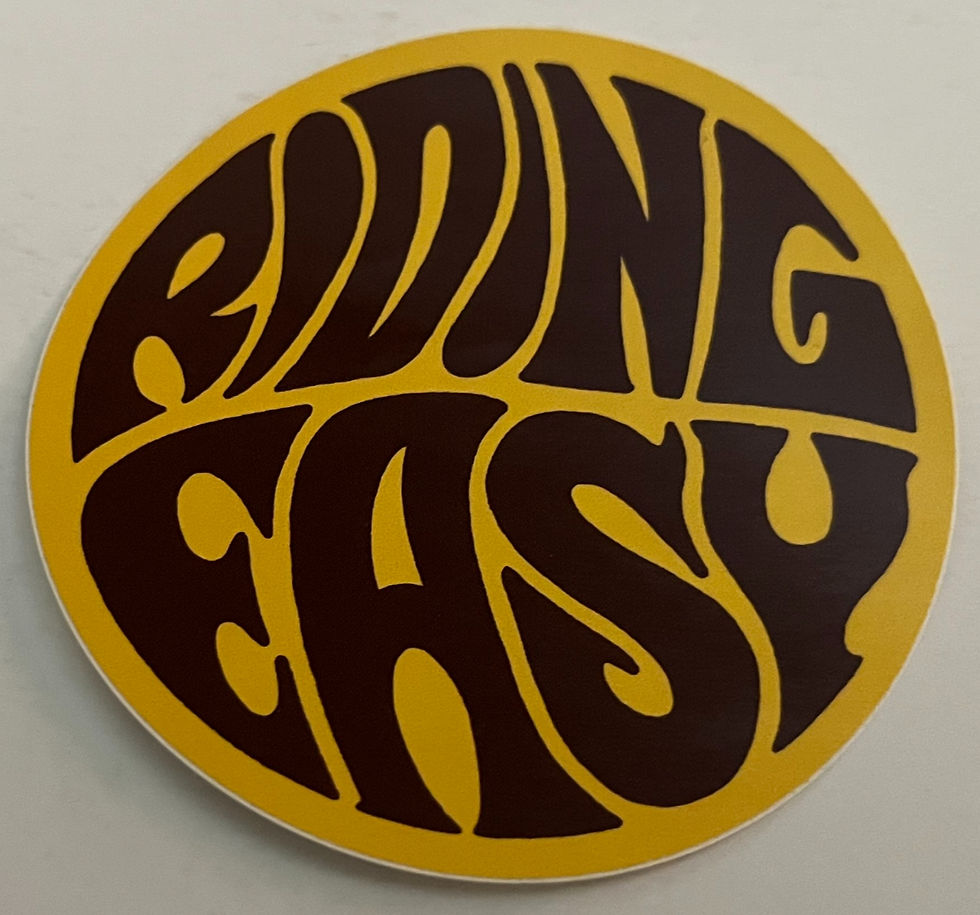 Riding Easy Records 3" Round Promo Sticker